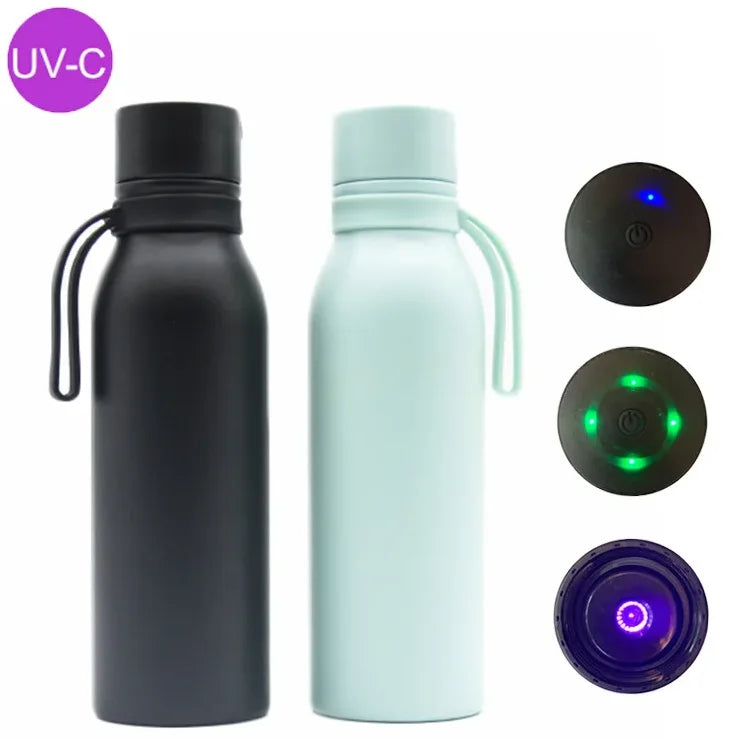 PureSip™ UV Self-Cleaning Bottle — 600ml - DeepAuraco