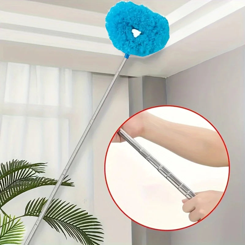 Extendable Microfiber Ceiling Fan Duster | Long Handle Dust Cleaner for High Ceilings & Blades