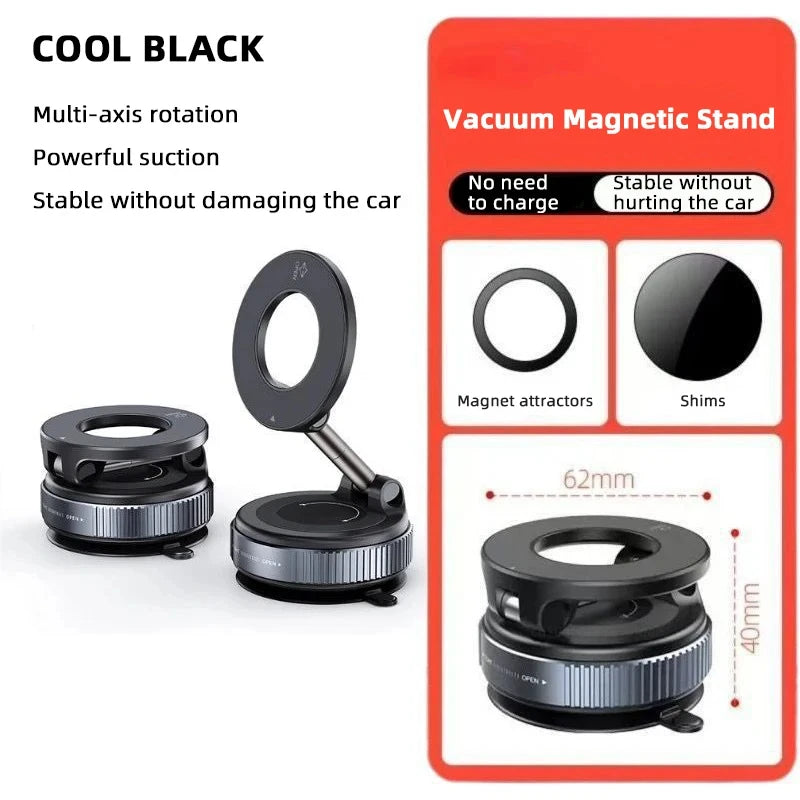 Magnetic Phone Holder | 360° Adjustable Mount | Wall, Desk, Car Stick-Anywhere Stand